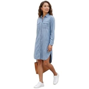 Cloth and Stone Chambray Shirt Dress Size Small